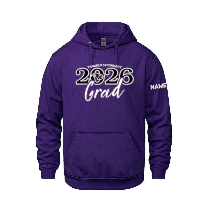 Thorold Secondary School Purple Grad Hoodie